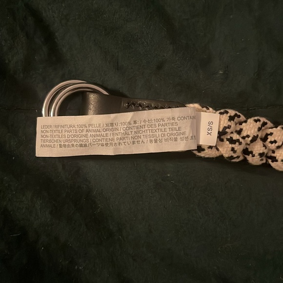 J Crew Black and White Braided Belt - Picture 6 of 6